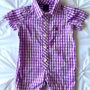 BabyGap Plaid romper